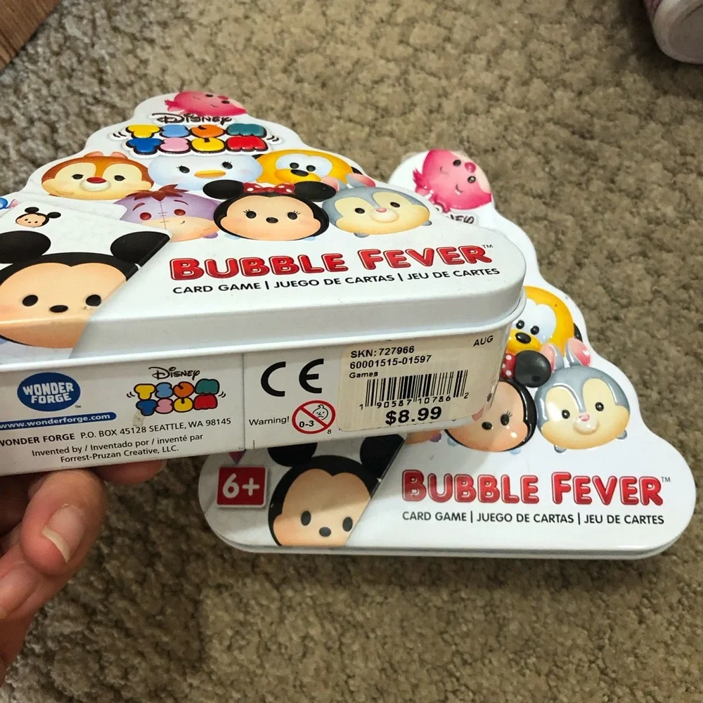 2-pc lot of TSUM TSUM BUBBLE FEVER Card Games NEW